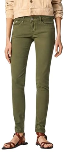 Pepe Jeans Damskie spodnie Soho, 684vineyard Green, 33W Regularny