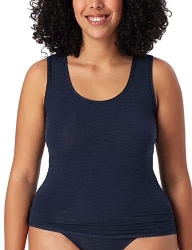 Schiesser Damski Podkoszulek Personal Fit Tank Top, Niebieski (Nachtblau 804), S