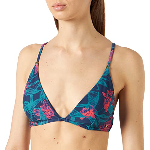 Tommy Hilfiger Damski trójkątny top bikini Rp, Hilfiger Tropic Twilight Indigo, L