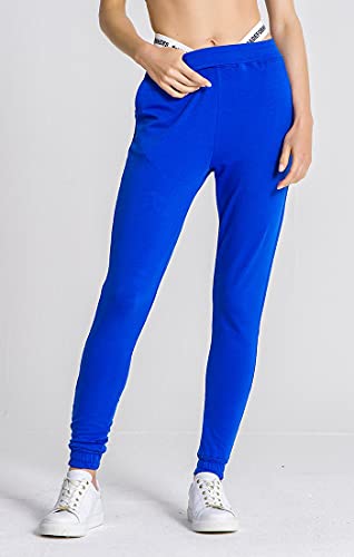 Gianni Kavanagh Damskie spodnie dresowe Text Me Blue, NIEBIESKI, XL