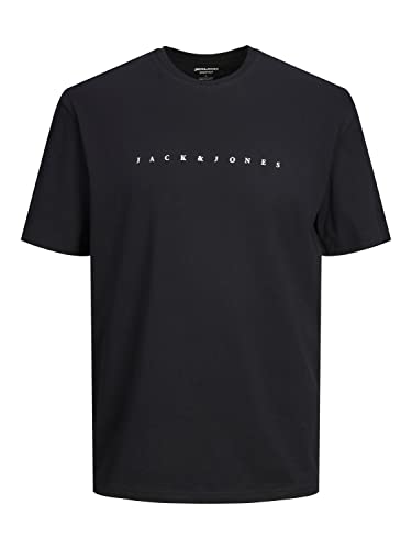 Bestseller A/S Męski T-shirt JJESTAR JJ Tee SS NOOS, czarny, S, czarny, S
