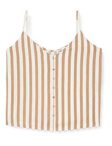 ONLY Damska kamizelka Onlastrid Singlet WVN Noos, Cloud Dancer/Paski: beżowy pasek, 44