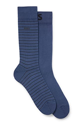 BOSS Męskie skarpety 2P RS Marc Col CC Regular Socks, Open Blue, 40-46, Open Blue, 46 EU