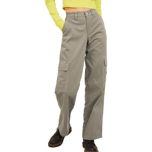 Bestseller A/S Damskie spodnie JXKENDAL REG STRA Cargo MW Pant PNT NOOS, Dusty Olive, XS, Dusty Olive, XS