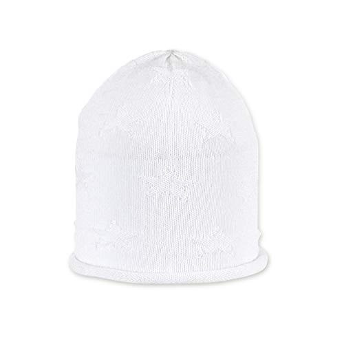 Sterntaler Czapka z daszkiem Baby Bonnet Maille na zimną pogodę, Biały (Weiss 500), 3XL (Producent rozmiar:45)