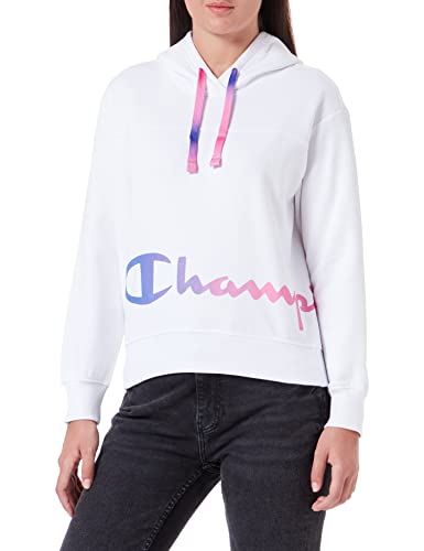 Champion Damski sweter z kapturem Color Story, biały, S