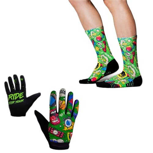 Ridefyl Pack Skarpety i rękawiczki Yeah, Wielobarwny, Standardowy męski, wielokolorowy, L