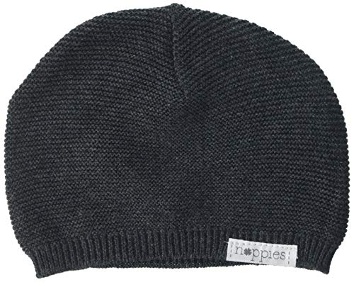 Noppies Czapka uniseks Baby U Hat Knit Zola, szary (Dark Grey Melange C238), jeden rozmiar