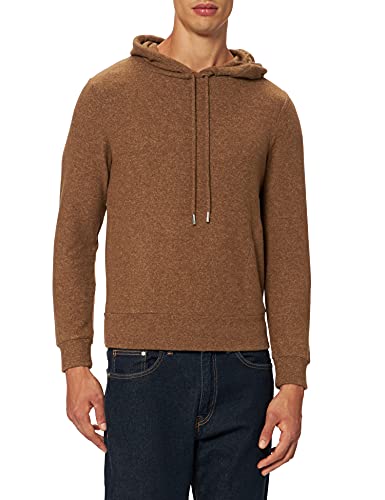 Herrlicher Damska bluza z kapturem Seri Jersey Brushed, Brązowy melanż 178, L
