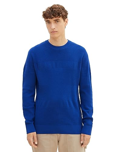 TOM TAILOR Denim sweter męski, 14531 - Shiny Royal, L