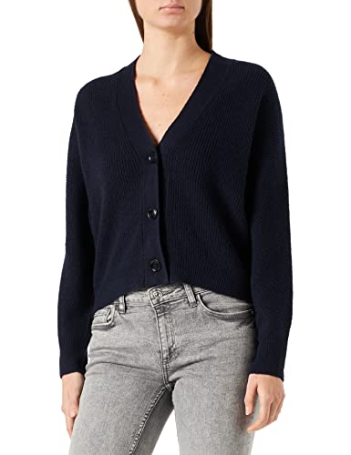 s.Oliver Damski kardigan z dekoltem w serek, Niebieski 5959, 32