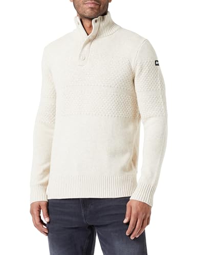 Schott NYC sweter męski, Heather Off White, XL
