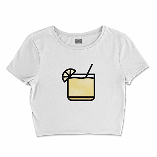 Bona Basics, Koszulka damska z nadrukiem cyfrowym,%100 bawełna, biała, casualowa, topy damskie, rozmiar: XL, biały, XL Krótki