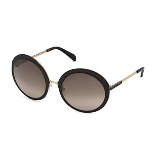 Emilio Pucci Unisex EP0038 49K 57 okulary przeciwsłoneczne, brązowe (Marrone Scuro Op/Roviex Grad)