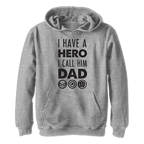 Marvel Bluza dziecięca Hero Dad, uniseks, sportowa bluza z kapturem, rozmiar M, Sportowa wrzosowa, m