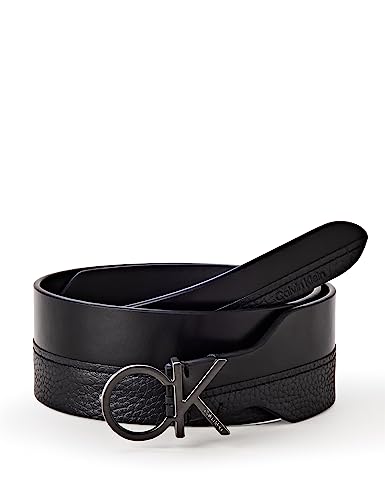 Calvin Klein Damski pasek biodrowy RE-Lock Mix 50 mm, czarny Ck Black, 90, Ck czarny