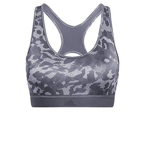 adidas Damski biustonosz sportowy Bt Aop Bra szary wielokolorowy (Gritre/Print) XS
