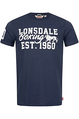 Lonsdale Męski T-Shirt Frewick granatowy/biały, L