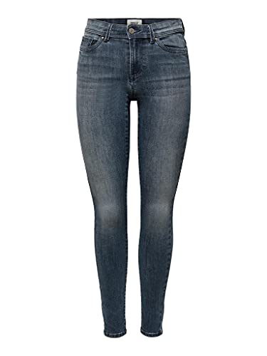 ONLY dżinsy damskie, Blue Black Denim/szczegóły: bj77, (XS) W x 30L
