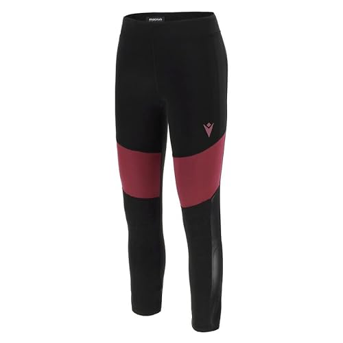 Macron Damskie legginsy Athleisure Scc Berbera LGT Tch 7/8 Blk/Lbrd Wmn, czarne, M, Czarny, M
