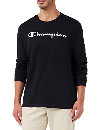 Champion T-shirt męski American Classics, czarny, XS
