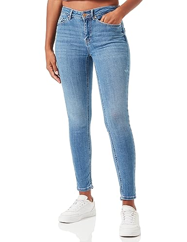 VERO MODA Damskie spodnie jeansowe, niebieski (medium blue denim), XXL / 30L