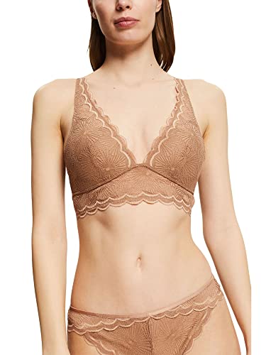 ESPRIT Damski sezonowy biustonosz typu Push Up z koronką RCS, Skóra beżowa, 100C