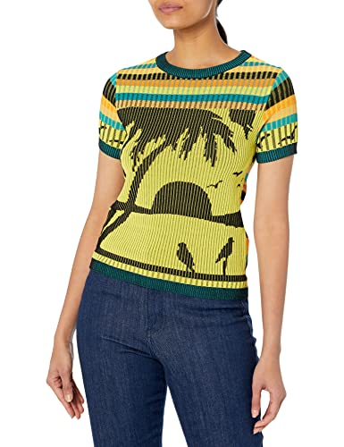 Desigual T-shirt damski, żółty, XXL