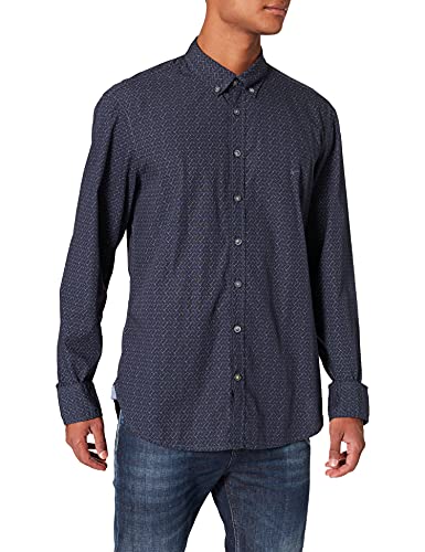 Camel Active Koszula męska 4091156s05, niebieski (Night Blue), M