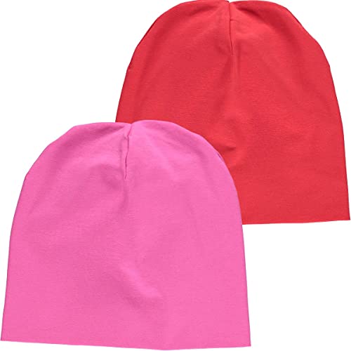 Fred's World by Green Cotton Czapka beanie dla niemowląt i dziewczynek, Fuchsia, 3 Miesiące