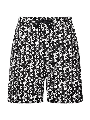 Mavi Męskie szorty z nadrukiem, czarny, L