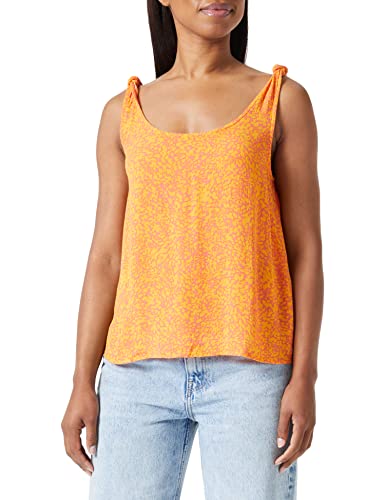 VERO MODA Vmmenny Singlet WVN Ga Top damski, Ge Peach/Aop: melin, S