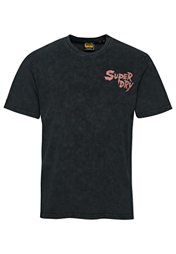Superdry Vintage Lo-fi Flyer tee Koszula męska, Heavy Back In Black, 3XL