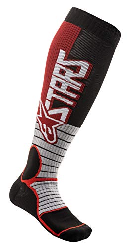 Alpinestars MX Pro Skarpetki Motocross, Czarny/Czerwony, Small