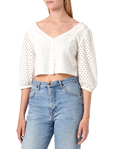 edc by ESPRIT Bluzka damska, 110/Off White, M