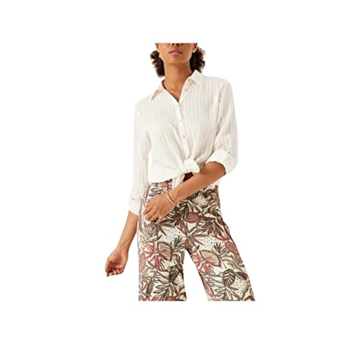 Garcia Damska bluzka z długim rękawem, off white, XS, Off White, XS