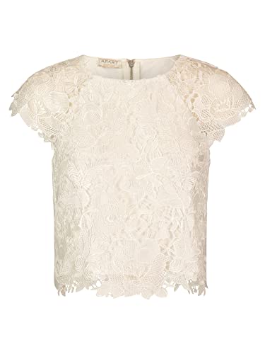 ApartFashion Damski top z koronką, kremowy, normalny, kremowy, 34