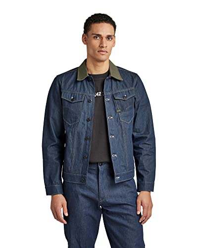 G-STAR RAW Męska kurtka Arc 3D PM, niebieska (surowy dżins D21077-C970-001), S, Niebieski (Raw Denim D21077-c970-001), S