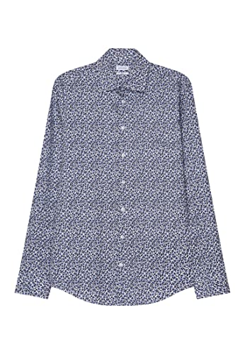 Seidensticker Męska koszula biznesowa, niebieski, 38 PL