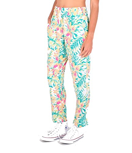 Hurley Spodnie damskie Easy Rolled Cuff Pant Luźne spodnie, Ogród hawajski, XS