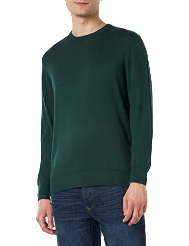 Hackett London Męski bawełniany kaszmirowy sweter, Grn Topiary, XL
