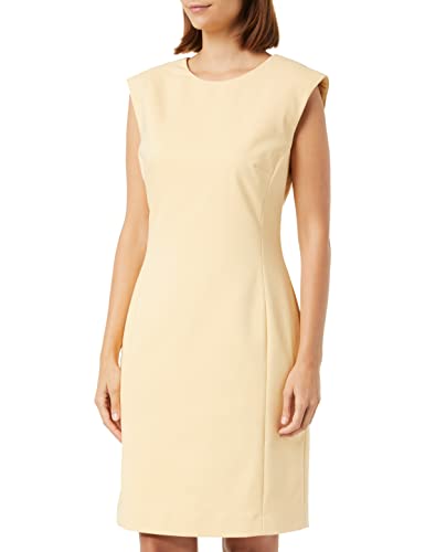 s.Oliver BLACK LABEL Damska sukienka etui, krótka, żółty, 38