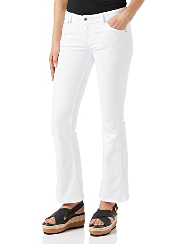 Pepe Jeans Damskie spodnie New Pimlico, biały (white), 25W / 32L