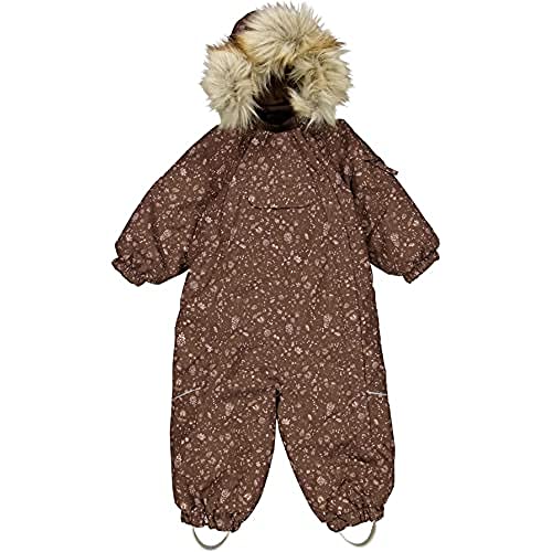 Wheat Kombinezon narciarski dla niemowląt uniseks Nickie Tech Snowsuit, Zimowe kwiaty różu, 86/18m