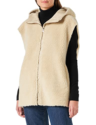 United Colors of Benetton Kamizelka damska 21kxdj002 męska, kremowa 6l8, S