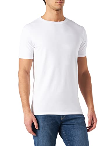 Urban Classics Męski T-shirt Organic Fitted Strech Tee T-Shirt, biały, 5XL