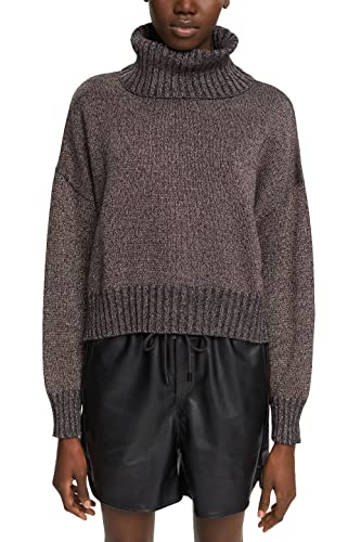 edc by ESPRIT Damski sweter 112CC1I321, 001/czarny, XL