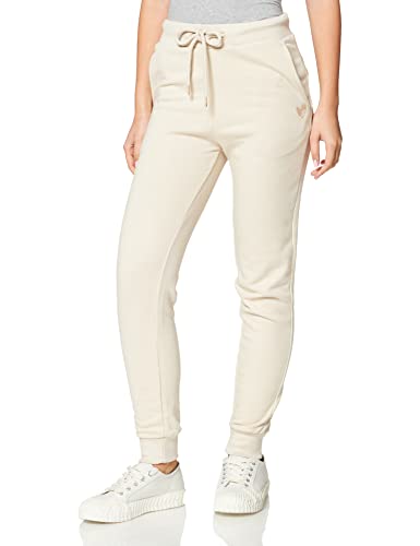 Eight2Nine Damskie spodnie dresowe Basic ze ściągaczami, luźne spodnie, Milky beżowy, M