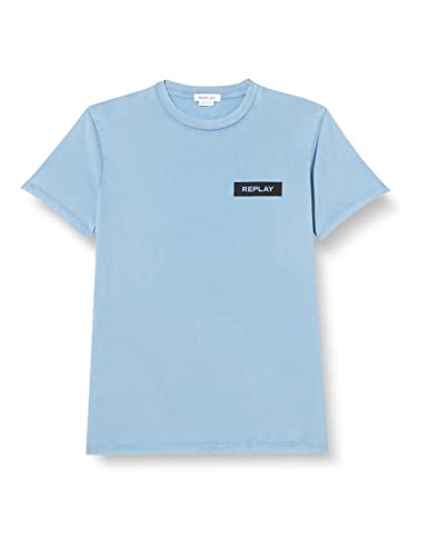 Replay Męski T-shirt M6283, szary (Grey Blue), XS