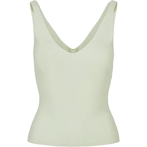 Urban Classics Damski top damski z dzianiny z dekoltem w serek, dostępny w wielu kolorach, rozmiary XS-5XL, Lightmint, S